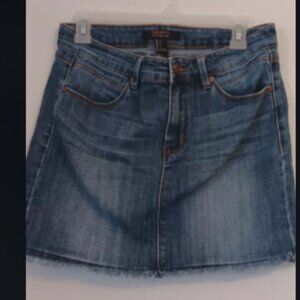 Forever 21 denim mini skirt jean medium wash blue size 10 / Large